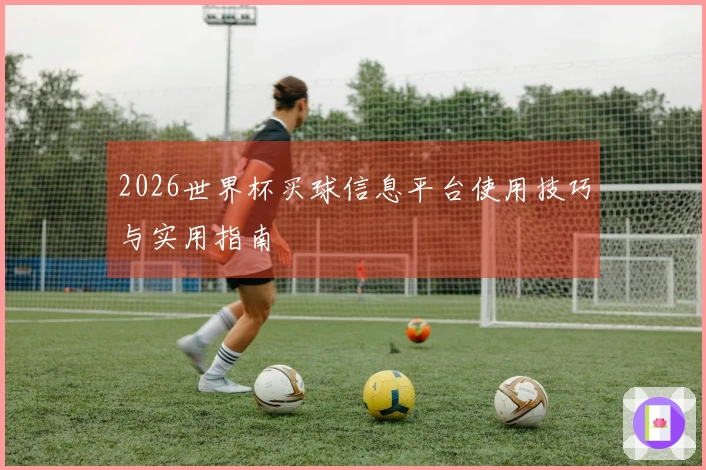 2026世界杯买球信息平台使用技巧与实用指南